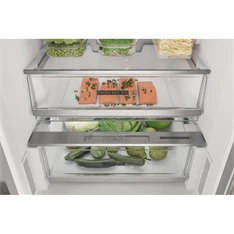 Whirlpool W7X 83T MX inox, alulfagyasztós, Hűtő:231L, Fagyasztó:104L, No frost hűtőszekrény