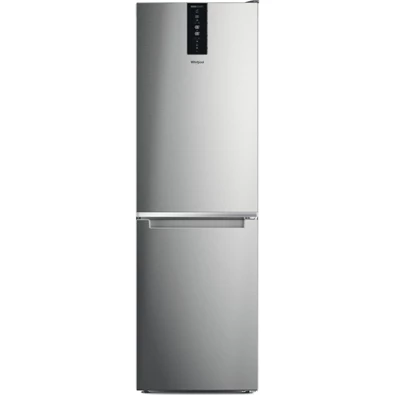Whirlpool W7X 83T MX inox, alulfagyasztós, Hűtő:231L, Fagyasztó:104L, No frost hűtőszekrény