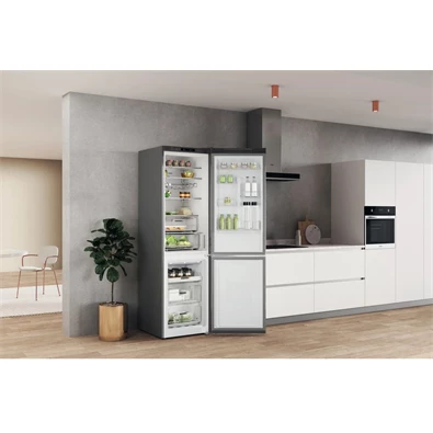 Whirlpool W7X 92I OX inox alulfagyasztós hűtőszekrény (Használt - B)