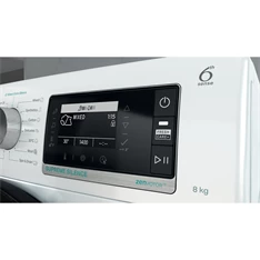 Whirlpool W7X W845WB EE fehér, elöltöltős, max.1400ford., 8 kg, mosógép
