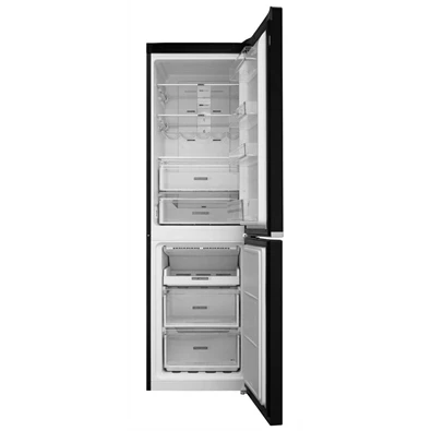 Whirlpool W7 821O K fekete, alulfagyasztós, Hűtő:239L, Fagyasztó:104L, Total No frost hűtőszekrény