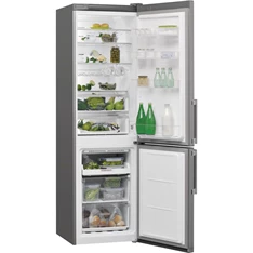 Whirlpool W7 921O OX H inox, alulfagyasztós, Hűtő:264L, Fagyasztó:104L, No frost hűtőszekrény