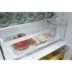 Whirlpool W7 921O OX H inox, alulfagyasztós, Hűtő:264L, Fagyasztó:104L, No frost hűtőszekrény