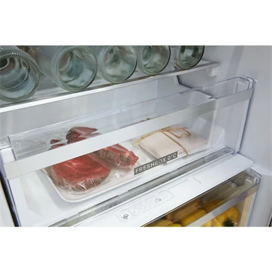 Whirlpool W7 921O OX H inox, alulfagyasztós, Hűtő:264L, Fagyasztó:104L, No frost hűtőszekrény