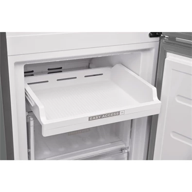 Whirlpool W7 921O OX H inox, alulfagyasztós, Hűtő:264L, Fagyasztó:104L, No frost hűtőszekrény