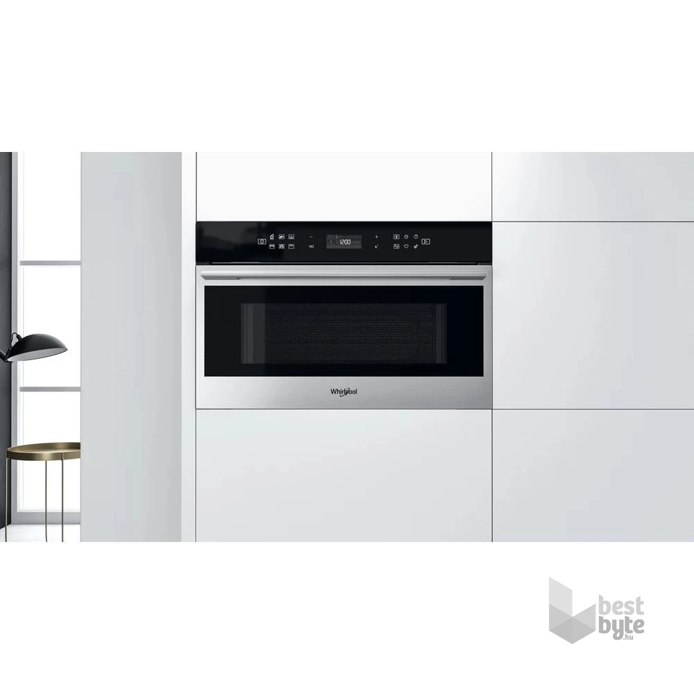 Whirlpool W7 MD440 1000W 31L inox beépíthető mikrohullámú sütő