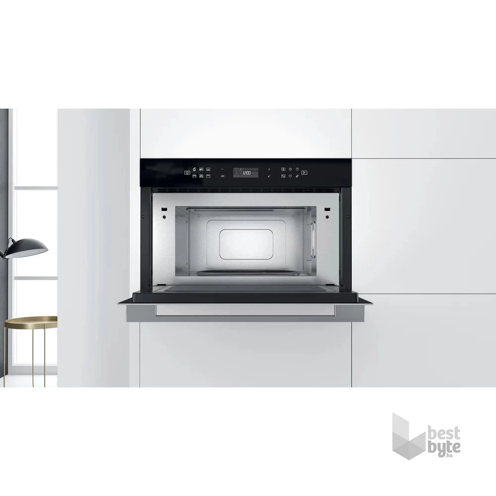 Whirlpool W7 MD440 1000W 31L inox beépíthető mikrohullámú sütő