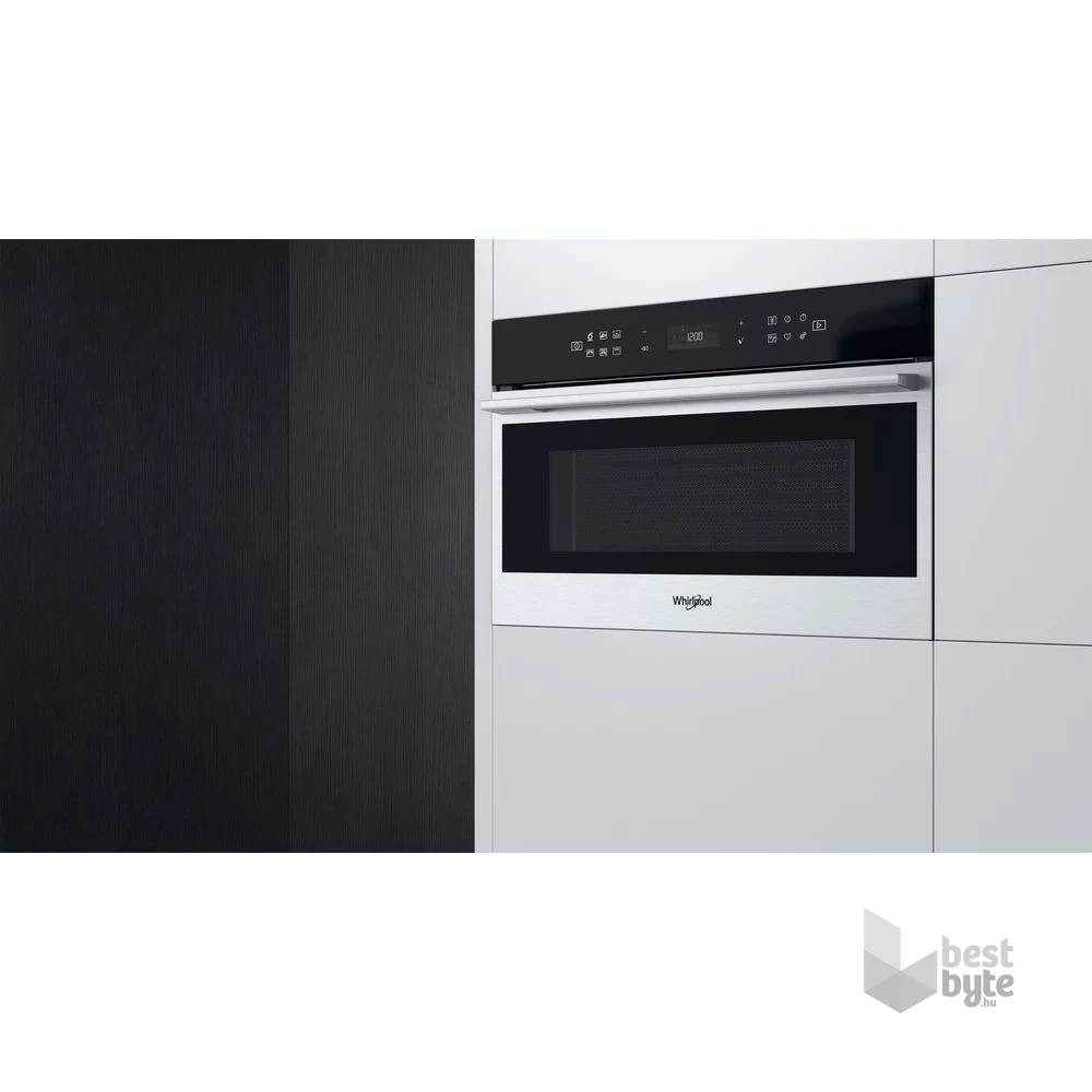 Whirlpool W7 MD440 1000W 31L inox beépíthető mikrohullámú sütő