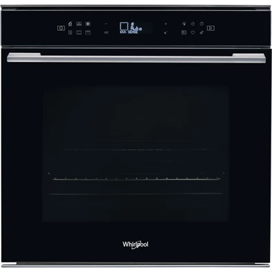 Whirlpool W7 OM4 4S1 P BL fekete, beépíthető, sütőtér: 73L, grill, légkeverés, pirolitikus, sütő