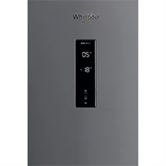 Whirlpool W84BE 72 X 2 inox, alulfagyasztós, Hűtő:407L, Fagyasztó:181L, Dual no frost hűtőszekrény
