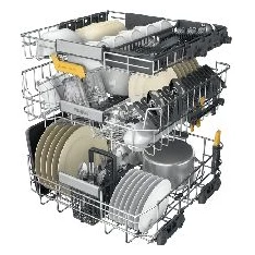 Whirlpool W8I HT58 TS programok száma: 8, beépíthető, 14 terítékes mosogatógép 