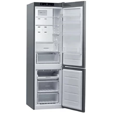 Whirlpool W9C 941C OX inox, alulfagyasztós, Hűtő:257L, Fagyasztó:98L, No frost hűtőszekrény