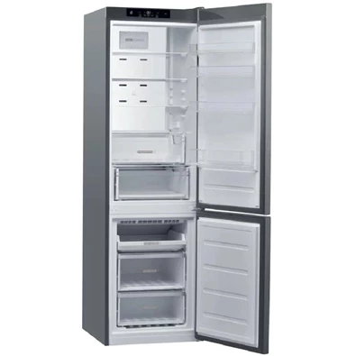 Whirlpool W9C 941C OX inox, alulfagyasztós, Hűtő:257L, Fagyasztó:98L, No frost hűtőszekrény