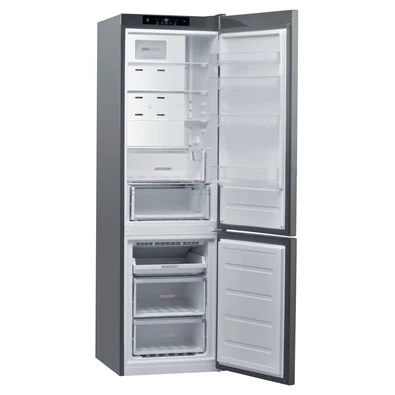 Whirlpool W9C 941C OX inox, alulfagyasztós, Hűtő:257L, Fagyasztó:98L, No frost hűtőszekrény
