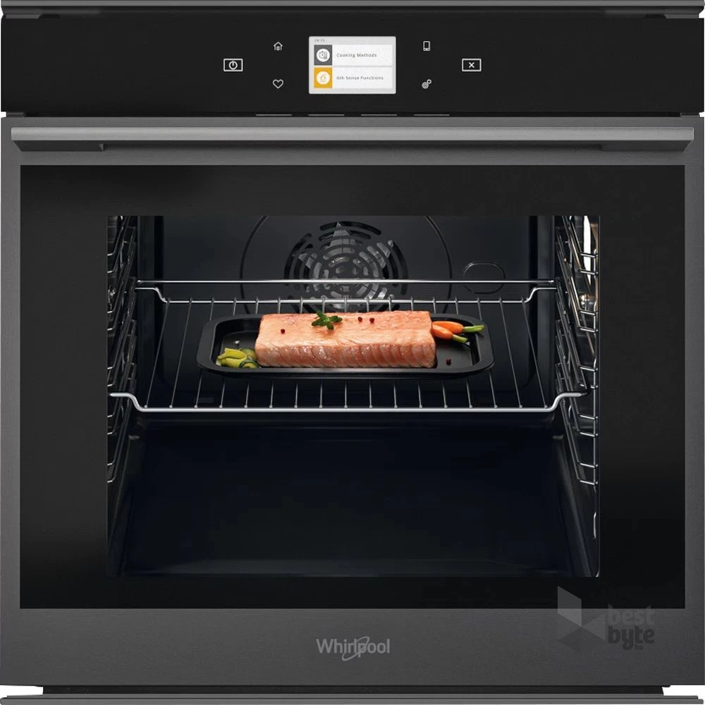 Whirlpool W9 OM2 4S1 P BSS fekete, beépíthető, sütőtér: 73L, grill, légkeverés, pirolitikus, sütő