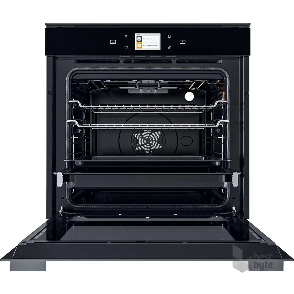 Whirlpool W9 OM2 4S1 P BSS fekete, beépíthető, sütőtér: 73L, grill, légkeverés, pirolitikus, sütő