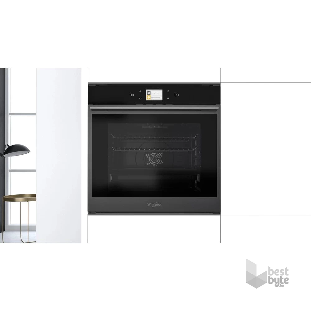 Whirlpool W9 OM2 4S1 P BSS fekete, beépíthető, sütőtér: 73L, grill, légkeverés, pirolitikus, sütő