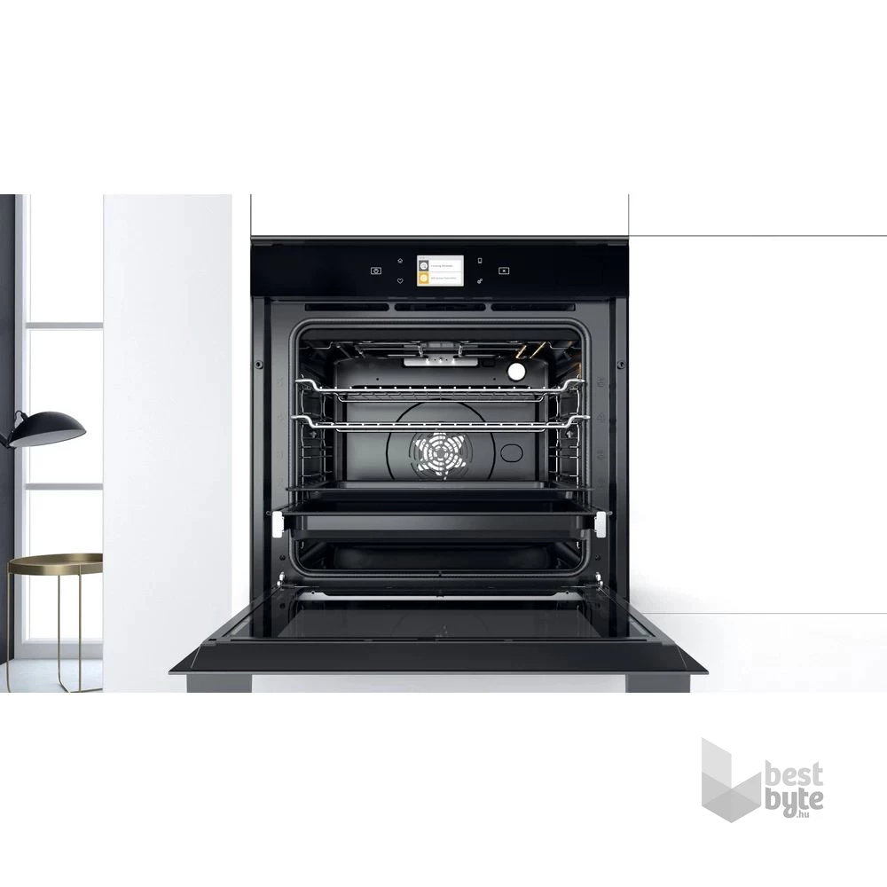 Whirlpool W9 OM2 4S1 P BSS fekete, beépíthető, sütőtér: 73L, grill, légkeverés, pirolitikus, sütő