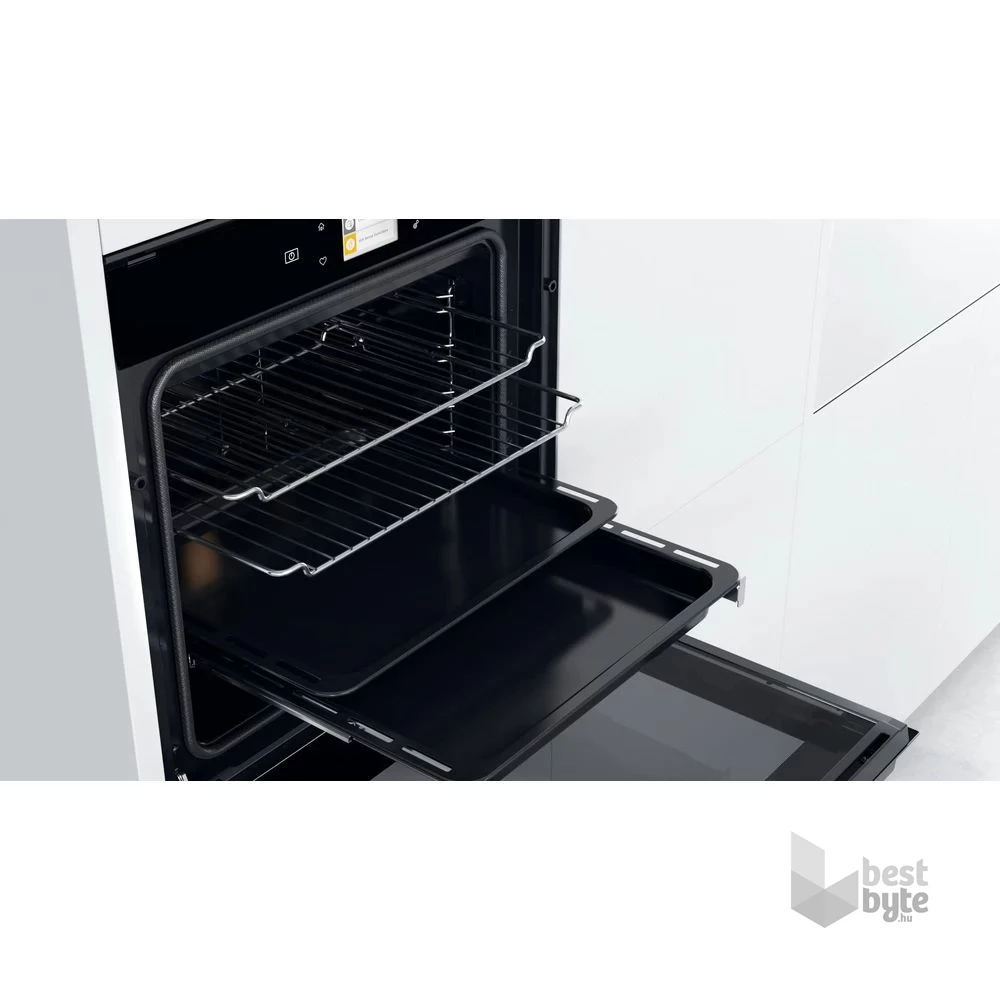 Whirlpool W9 OM2 4S1 P BSS fekete, beépíthető, sütőtér: 73L, grill, légkeverés, pirolitikus, sütő