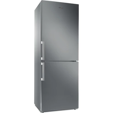 Whirlpool WB70I 952 X inox, alulfagyasztós, Hűtő:304L, Fagyasztó:153L, No frost hűtőszekrény