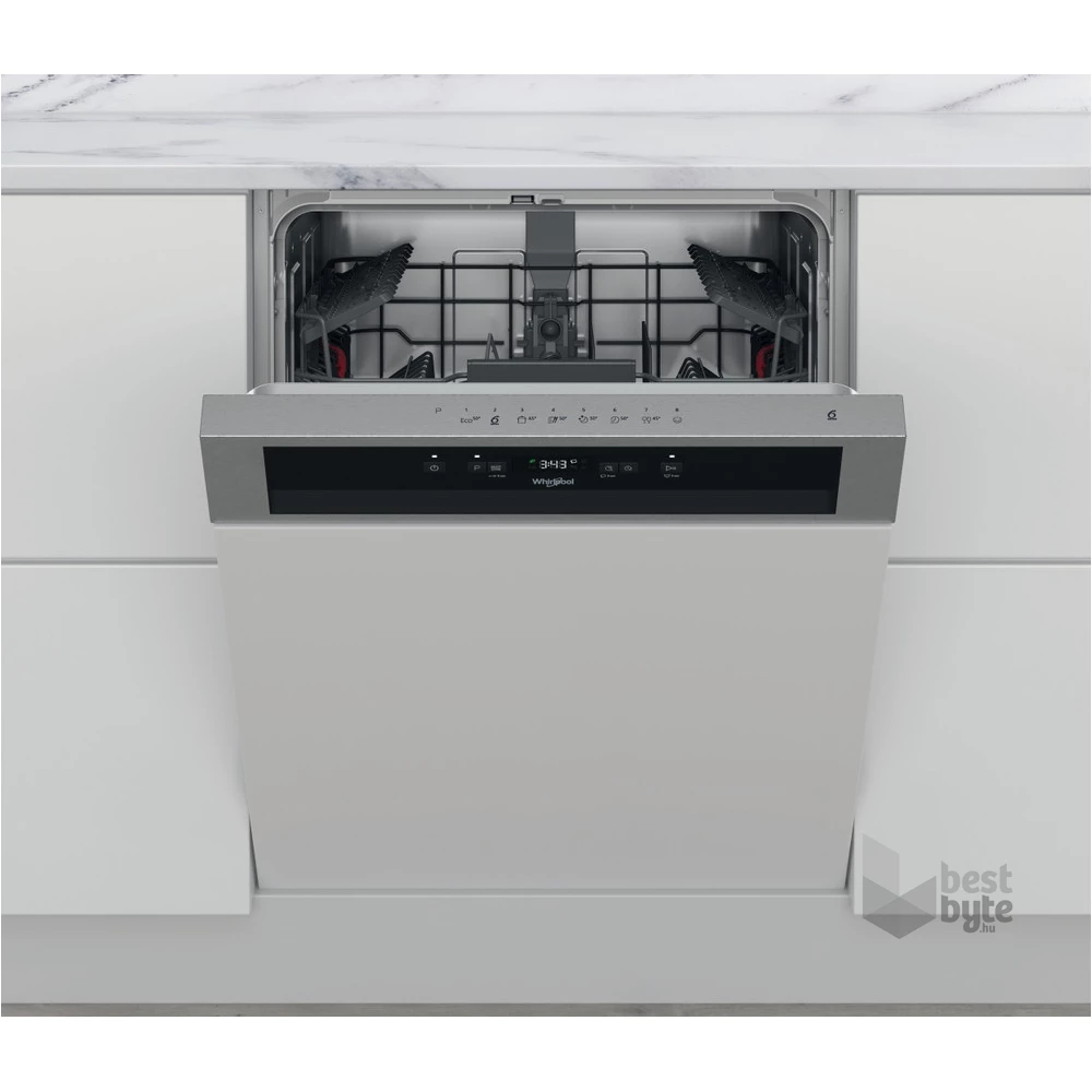 Whirlpool WBC 3C26 X programok száma: 8, beépíthető, 14 terítékes mosogatógép 