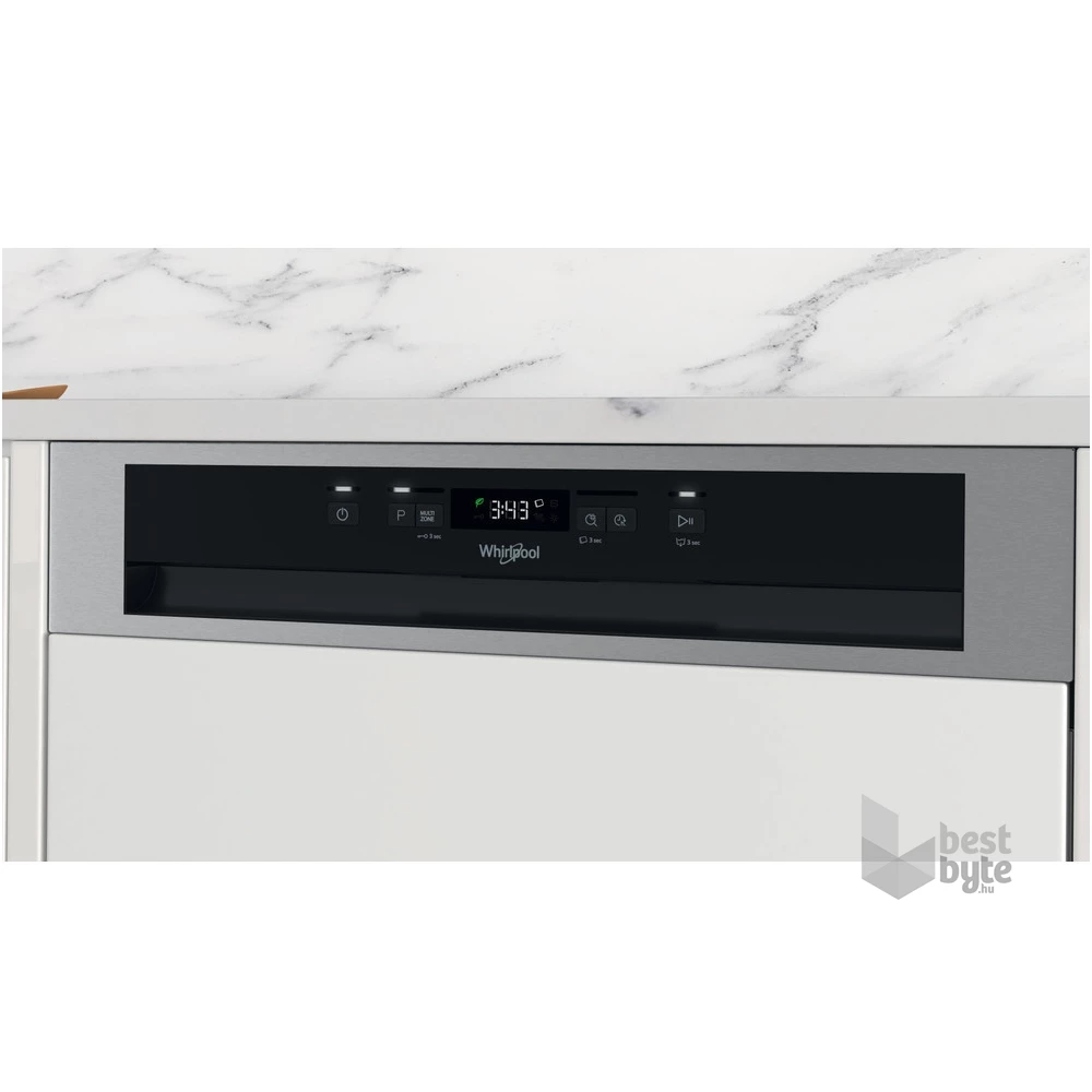 Whirlpool WBC 3C26 X programok száma: 8, beépíthető, 14 terítékes mosogatógép 