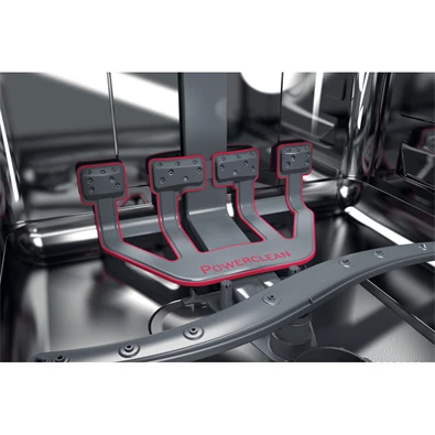 Whirlpool WBO 3T333 P 6.5 X szürke, programok száma: 11, beépíthető, 14 terítékes mosogatógép 