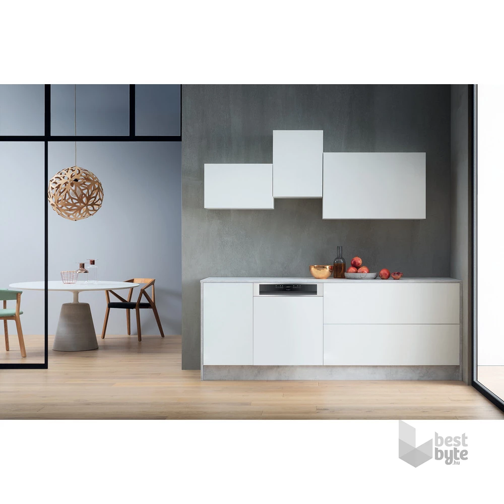 Whirlpool WBO 3T333 P 6.5 X szürke, programok száma: 11, beépíthető, 14 terítékes mosogatógép 