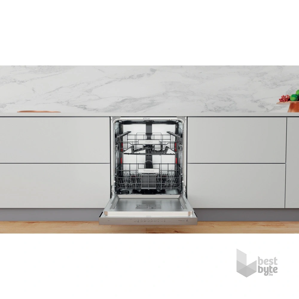 Whirlpool WBO 3T333 P 6.5 X programok száma: 11, beépíthető, 14 terítékes mosogatógép 