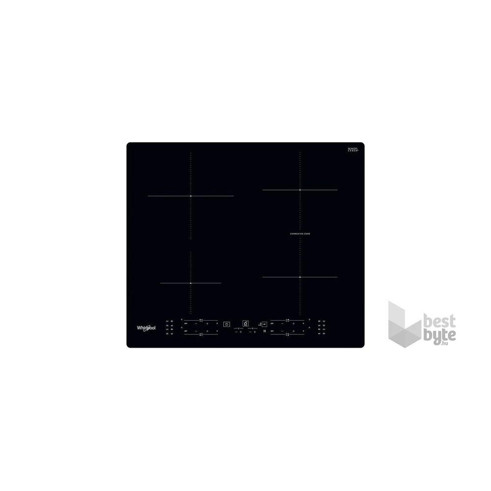 Whirlpool WB B8360 NE fekete, beépíthető, indukciós, főzőzóna: 4, beépíthető méret: 56cm, főzőlap