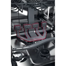 Whirlpool WCIO 3T341 PE inox, programok száma: 10, beépíthető, 14 terítékes mosogatógép 
