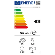 Whirlpool WFC 3C26 P 14 terítékes mosogatógép