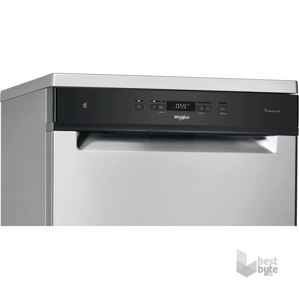 Whirlpool WFC 3C33 PF X fehér, programok száma: 8, szabadonálló, 14 terítékes mosogatógép 