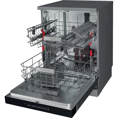 Whirlpool WFO 3O32 N P X inox, programok száma: 10, szabadonálló, 14 terítékes mosogatógép 