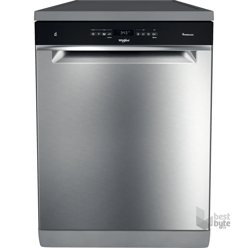 Whirlpool WFO 3O32 N P X inox, programok száma: 10, szabadonálló, 14 terítékes mosogatógép 