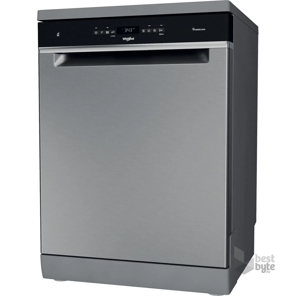 Whirlpool WFO 3O32 N P X inox, programok száma: 10, szabadonálló, 14 terítékes mosogatógép 