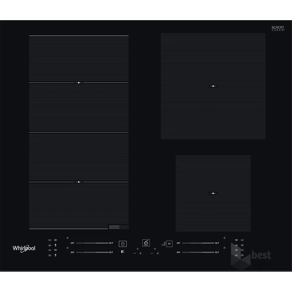Whirlpool WF S4160 BF fekete, beépíthető, indukciós, főzőzóna: 4, beépíthető méret: 56cm, főzőlap