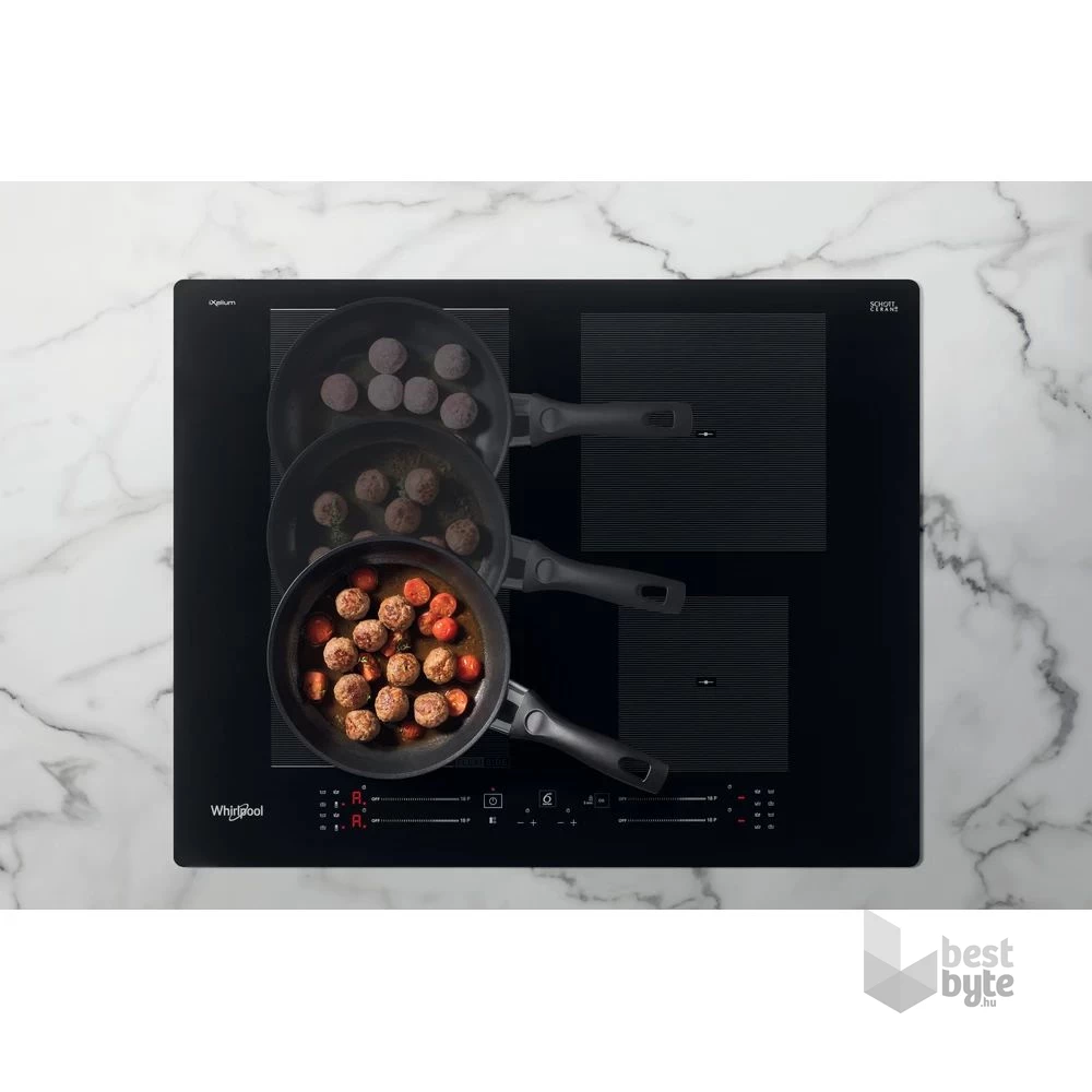 Whirlpool WF S4160 BF fekete, beépíthető, indukciós, főzőzóna: 4, beépíthető méret: 56cm, főzőlap