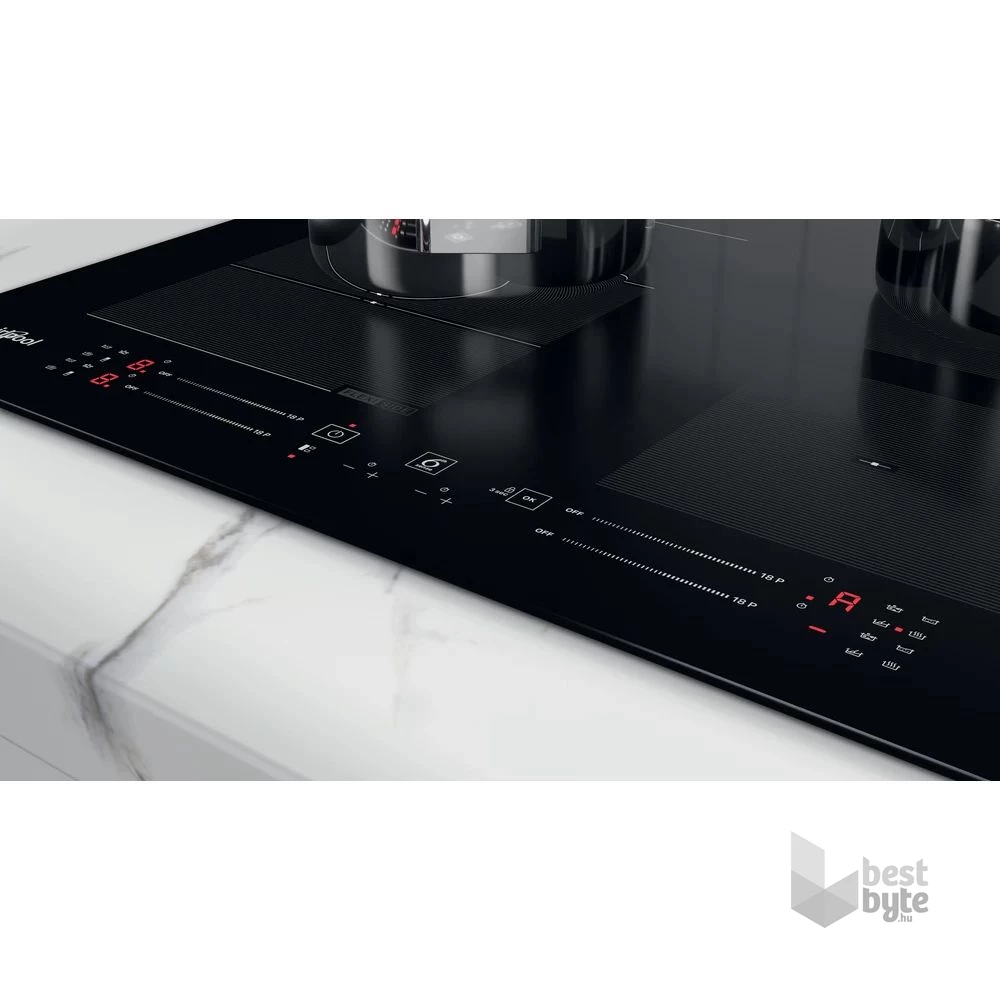 Whirlpool WF S7560 NE fekete, beépíthető, indukciós, főzőzóna: 4, beépíthető méret: 56cm, főzőlap