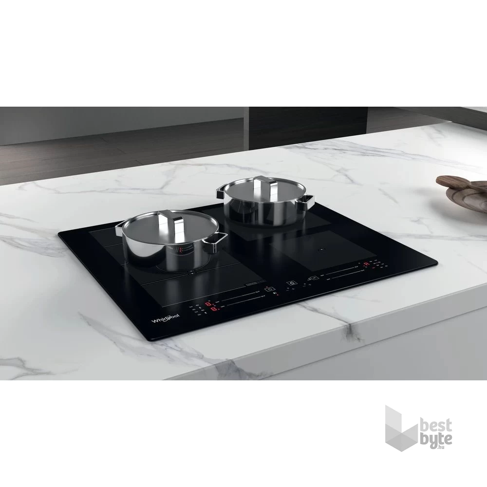 Whirlpool WF S7560 NE fekete, beépíthető, indukciós, főzőzóna: 4, beépíthető méret: 56cm, főzőlap