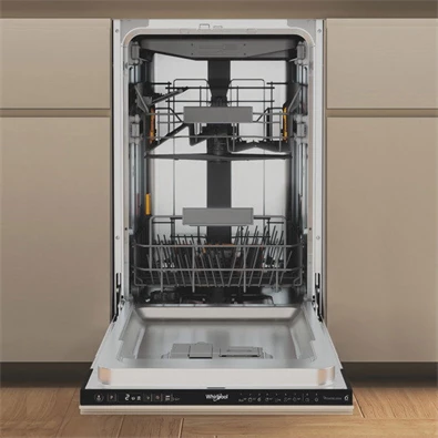 Whirlpool WH6IC11BS7LSA0 programok száma: 9, keskeny beépíthető, 11 terítékes mosogatógép 