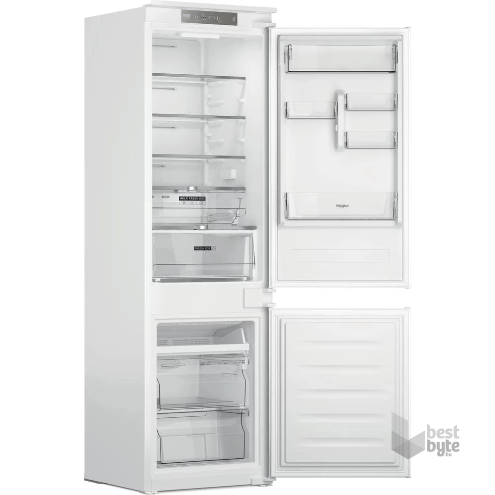 Whirlpool WHC18 T322 alulfagyasztós, beépíthető, Hűtő:182L, Fagyasztó:68L, No frost hűtőszekrény