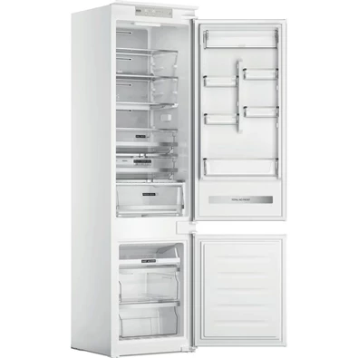 Whirlpool WHC20 T593 P fehér, alulfagyasztós, beépíthető, Hűtő:212L, Fagyasztó:68L, No frost hűtőszekrény