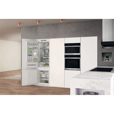 Whirlpool WHC20 T593 P fehér, alulfagyasztós, beépíthető, Hűtő:212L, Fagyasztó:68L, No frost hűtőszekrény