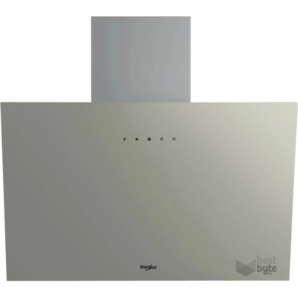 Whirlpool WHVP 62F LT SD ezüst, szabadonálló, kürtős, döntött, méret:59,8 cm, zajszint:65 dB, páraelszívó