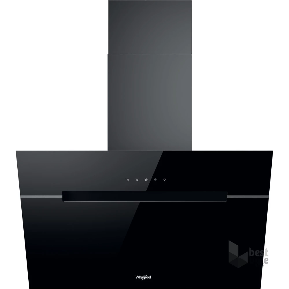 Whirlpool WHVP 62F LT SK fekete, beépíthető, döntött, méret:59,8 cm, zajszint:65 dB, páraelszívó (Újracsomagolt)