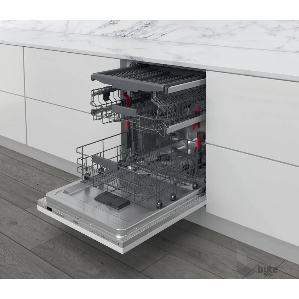 Whirlpool WIC 3C33 PFE programok száma: 8, beépíthető, 14 terítékes mosogatógép 