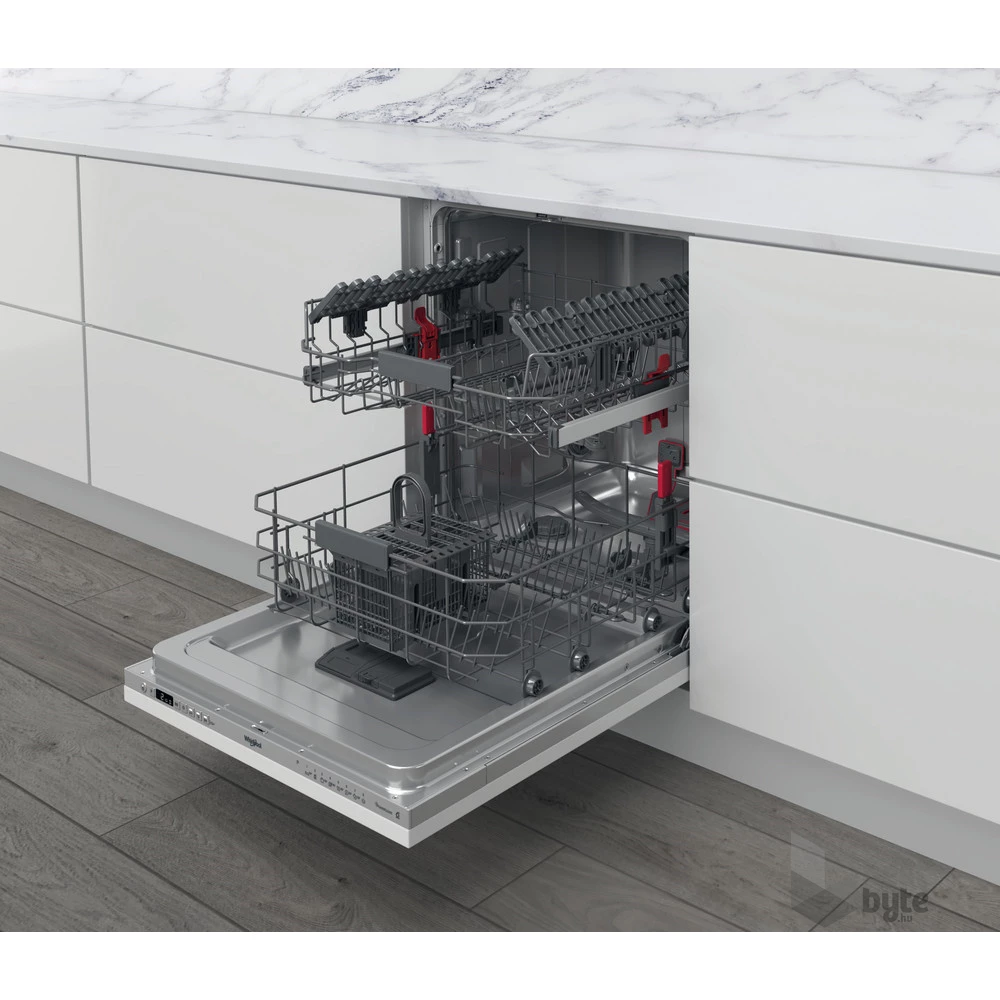 Whirlpool WI 7020 P programok száma: 8, beépíthető, 14 terítékes mosogatógép 