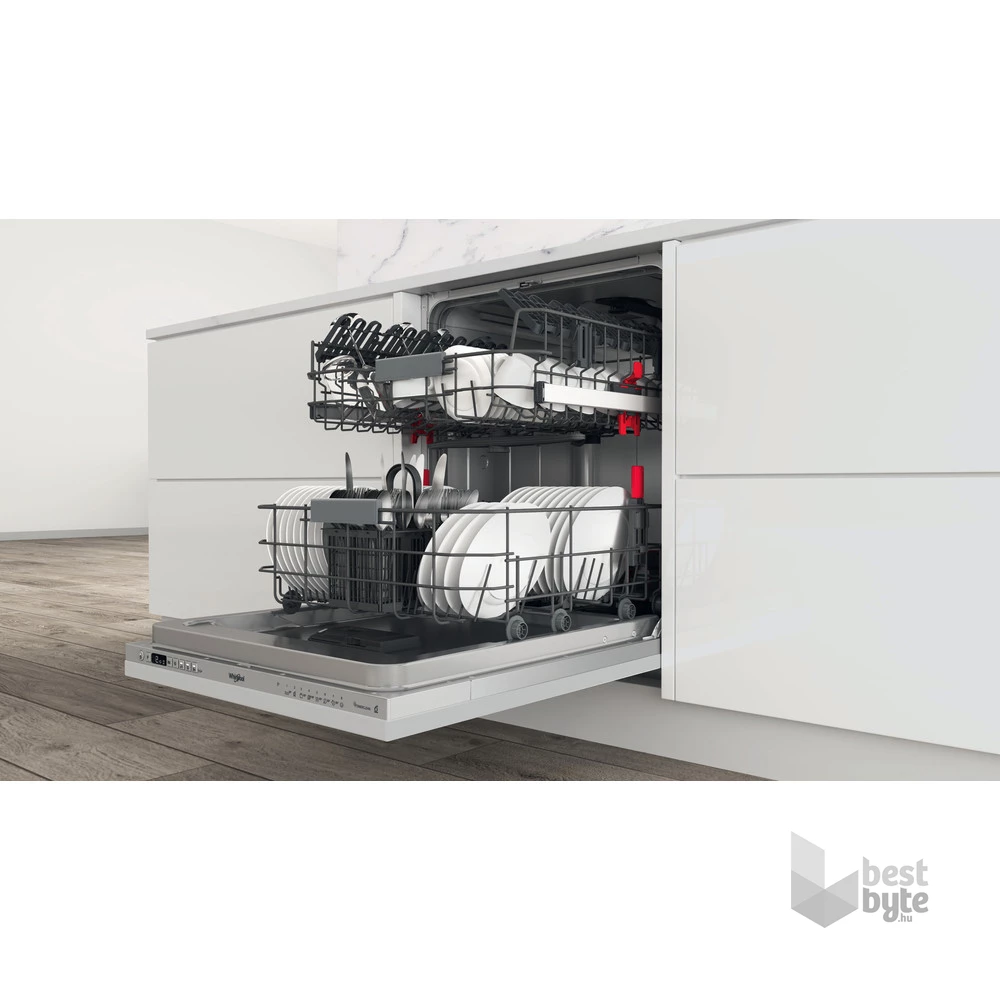 Whirlpool WI 7020 P programok száma: 8, beépíthető, 14 terítékes mosogatógép 