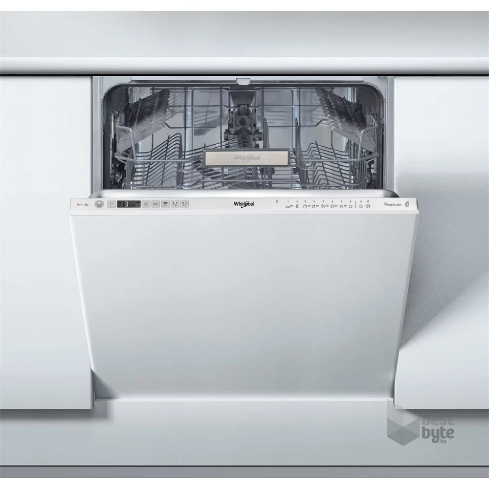 Whirlpool WKIO 3T123 6.5 P ezüst, programok száma: 10, beépíthető, 14 terítékes mosogatógép 